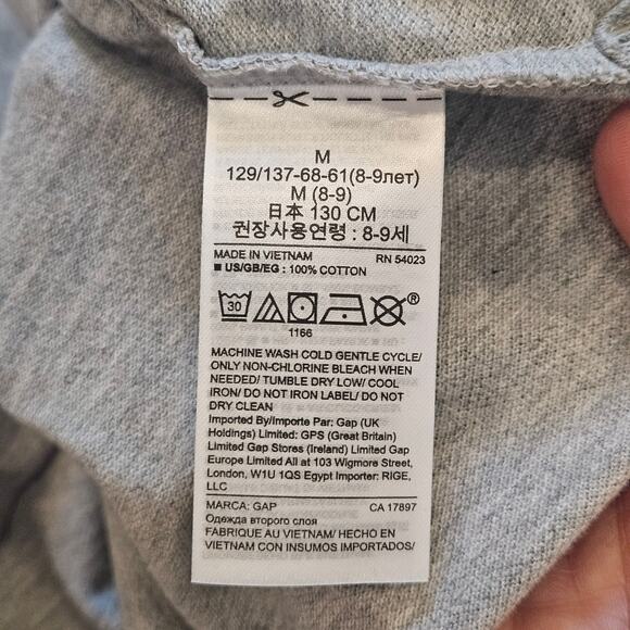 Gap Kids Polo Shirt Lot of 2 Boys M Gray Uniform Short Sleeve School Basics - Picture 6 of 8